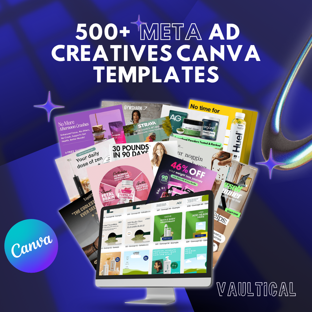 500+ Meta Ad Creatives Canva Templates