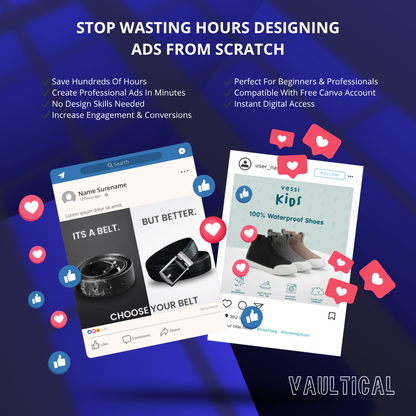 500+ Meta Ad Creatives Canva Templates