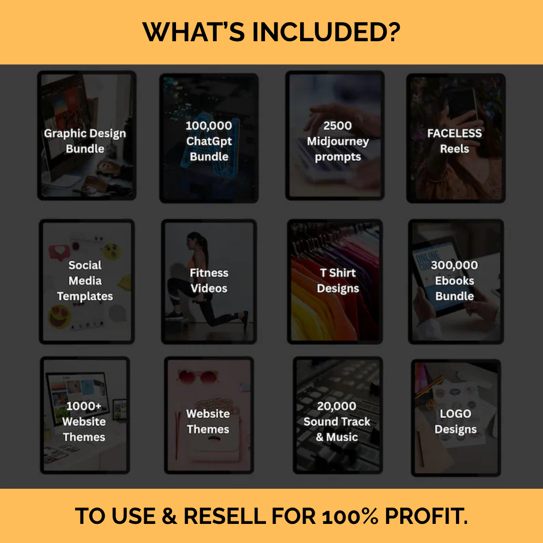 100+ Million Digital Products Mega Bundle – PLR/MRR License