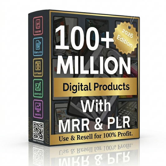 100+ Million Digital Products Mega Bundle – PLR/MRR License
